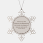 unbiological mom snowflake ornament engraved with psalm 115 15 blessing for christmas and holidays