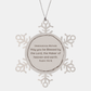 unbiological mother snowflake ornament blessed by the lord psalm 115 15 for christmas gift with hope and love