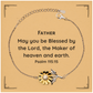 fathers day gift sunflower bracelet engraved with psalm 115 15 blessing for dad