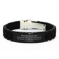 unique black glidelock clasp bracelet for sister in law inspirational psalm 115 15 gift for birthday christmas and graduation blessings and confidence for your sister in law