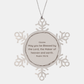 cousin snowflake ornament engraved with inspirational blessing for christmas and holidays psalm 115 15 unique gift for your beloved cousin