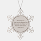 brother in law snowflake ornament may you be blessed by the lord the maker of heaven and earth christmas gift for brother in law inspirational holiday decor