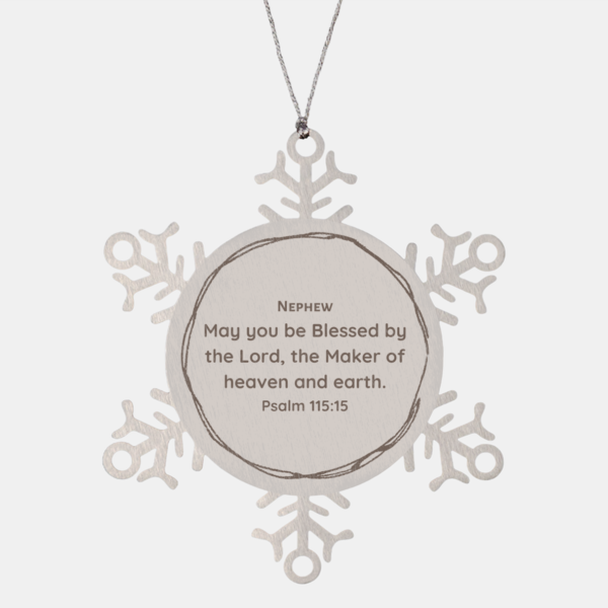 unique engraved snowflake ornament nephew may you be blessed by the lord perfect christmas gift for nephew filled with hope and inspiration