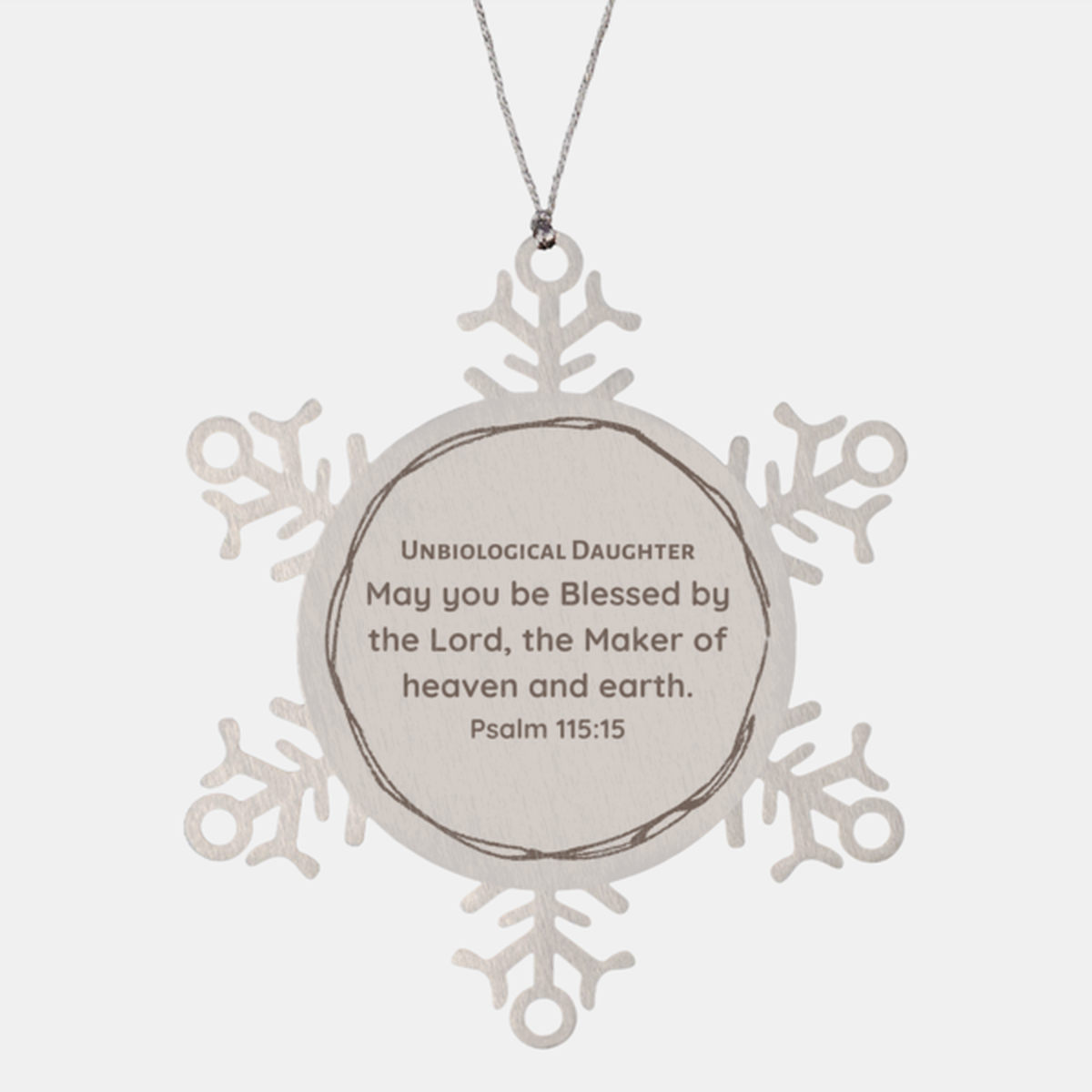 unbiological daughter snowflake ornament blessed by the lord perfect christmas gift for unbiological daughter hope and blessings for the holidays