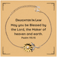 sunflower bracelet for daughter in law blessed by the lord psalm 115 15 inspirational gift for birthday christmas graduation confidence