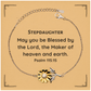 stepdaughter engraved sunflower bracelet blessed by the lord inspirational gift for birthdays and holidays