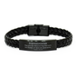 braided leather bracelet stepdaughter inspirational psalm 115 15 gift for birthday christmas holidays unique confidence and hope engraved jewelry