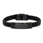 bonus daughter bracelet blessed by the lord psalm 115 15 inspirational gift for birthday christmas graduation unique braided leather bracelet for confidence and hope