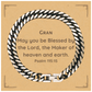 gran inspirational cuban link chain bracelet may you be blessed by the lord on veterans day graduation christmas unique gift for confidence and hope