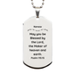 nephew engraved silver dog tag may you be blessed by the lord perfect gift for graduation birthday christmas easter