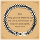 pop blessing cuban link chain bracelet engraved inspirational gift for birthday christmas graduation and more