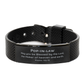 pop in law black shark mesh bracelet inspirational psalm 115 15 gift for birthday holidays graduation blessed by the lord maker of heaven and earth confidence and hope filled jewelry
