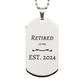 retired actor 2024 engraved silver dog tag inspirational gift for special occasions