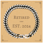 retired chef est 2024 cuban link chain bracelet perfect gift for culinary professionals graduation holidays veterans day