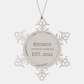 retired air traffic controller snowflake ornament perfect christmas gift for aviation enthusiasts