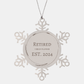retired urban planner est 2024 snowflake ornament unique gift for christmas decor and graduation celebration