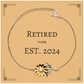 retired clerk 2024 sunflower bracelet inspirational retirement gift for clerk unique engraved jewelry christmas graduation hope