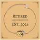 retired sales representative est 2024 sunflower bracelet hope confidence graduation gift