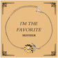 mother sunflower bracelet im the favorite mom gift for mothers day birthday christmas engraved inspirational jewelry for her with confidence and hope