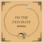 momma sunflower bracelet im the favorite perfect gift for mothers day birthday christmas and holidays engraved jewelry for mom with confidence and love