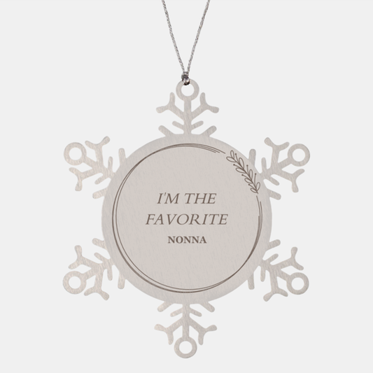 nonna snowflake ornament im the favorite nonna gift for christmas memories and family celebrations