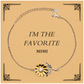 im the favorite sunflower bracelet for mimi inspirational gift for birthday mothers day christmas engraved jewelry to show love and confidence