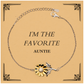 unique sunflower bracelet for auntie im the favorite auntie gifts for birthday and holidays engraved inspirational jewelry to show love and appreciation from nieces and nephews