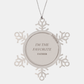 father snowflake ornament im the favorite engraved christmas gift for dad
