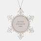 im the favorite poppa snowflake ornament for christmas decorations and gifts