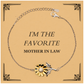 mother in law sunflower bracelet im the favorite engraved gift for birthday christmas holidays confidence