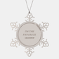 im the favorite grandpop snowflake ornament engraved gift for christmas and holidays
