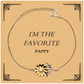 im the favorite pappy sunflower bracelet gift for birthday fathers day christmas engraved jewelry for pappy unique and inspirational gift for veterans keepsake bracelet for grandfather