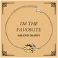 grand daddy bracelet im the favorite engraved gift for veterans day birthday and holidays unique sunflower bracelet to express love and appreciation
