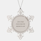 im the favorite sister in law snowflake ornament engraved christmas gift for her