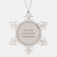 im the favorite stepbrother snowflake ornament for christmas gift