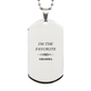 grandma gift silver dog tag im the favorite unique engraved birthday christmas inspiration