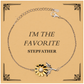 stepfather sunflower bracelet im the favorite engraved gift for christmas birthday and fathers day perfect for stepfathers confidence and inspirational hope