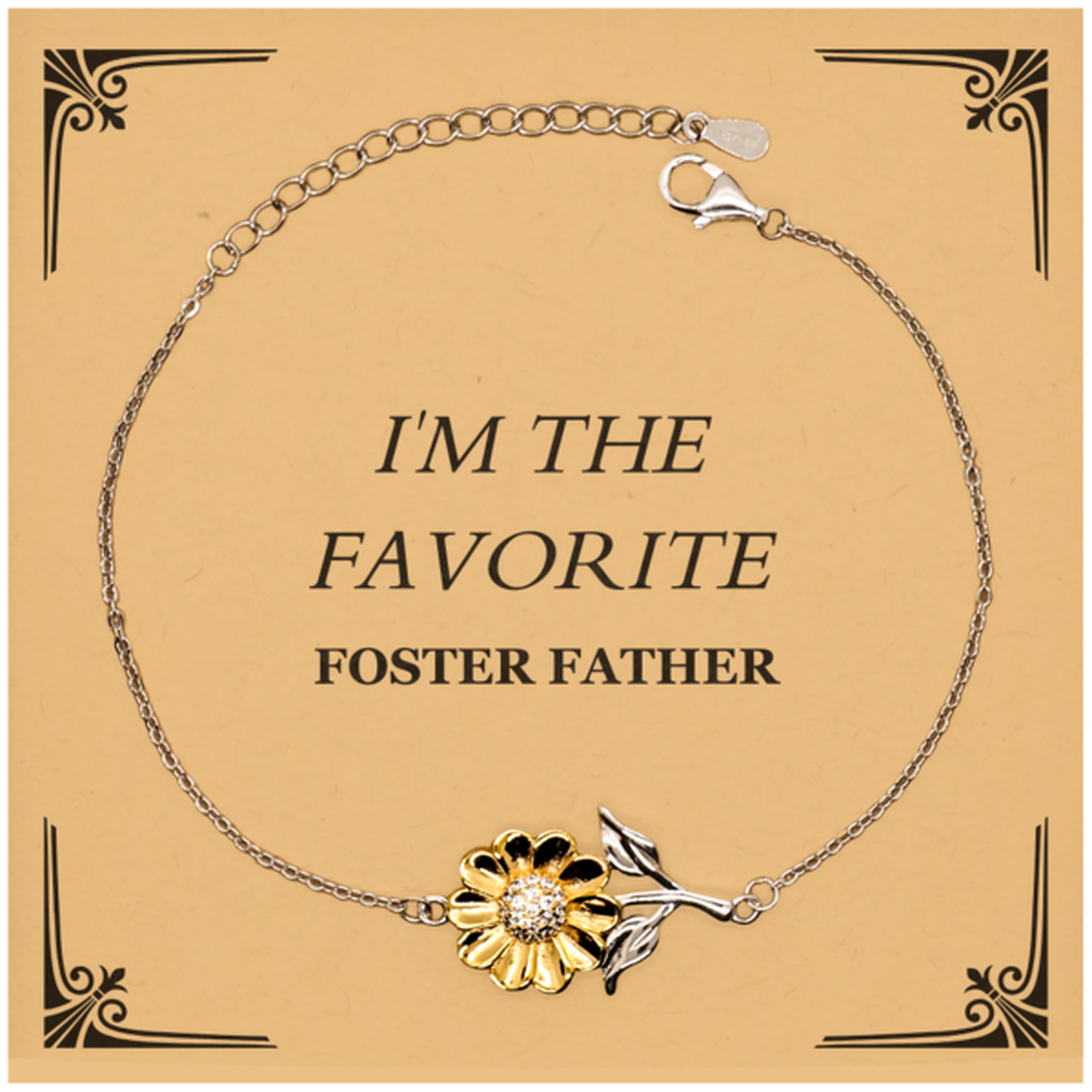 unique sunflower bracelet for the favorite foster father fathers day gift