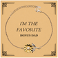 bonus dad sunflower bracelet im the favorite unique gift for birthday christmas graduation confidence hope inspirational jewelry for bonus dad