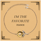 im the favorite fiance sunflower bracelet for engaged women inspirational gift for her on christmas birthday anniversary a symbol of hope and confidence in your relationship perfect fiance jewelry appreciation gift