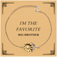 engraved sunflower bracelet big brother im the favorite inspirational jewelry for birthday christmas and graduation gifts