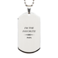 engraved silver dog tag papa gift im the favorite dad perfect birthday christmas graduation fathers day present for him