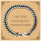 partner in crime cuban link chain bracelet im the favorite unique gift for birthday christmas graduation confidence and hope inspired