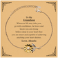 engraved sunflower bracelet grandson gift wherever life takes you be brave and strong perfect graduation birthday christmas and veterans day present