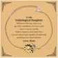 sunflower bracelet unbiological daughter gift engraved inspirational quote confidence love birthday graduation holidays christmas unique jewelry for her