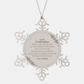snowflake ornament granddaughter engraved christmas gift nonno love confidence strong hope