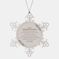 unbiological daughter snowflake ornament wherever life takes you go with confidence be brave and strong love dad inspirational christmas gift for daughter from dad