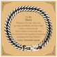 engraved cuban link chain bracelet for niece confidence strength love christmas gift