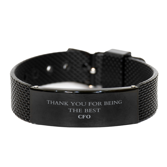 black shark mesh bracelet cfo thank you best cfo unique gift for birthday anniversary graduation confidence and appreciation