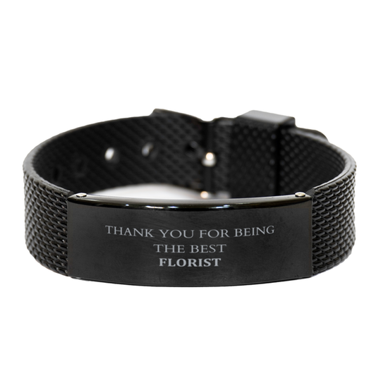 unique black shark mesh bracelet for florists thank you for your unparalleled talent in creating beauty for every occasion perfect gift for birthday christmas and graduation